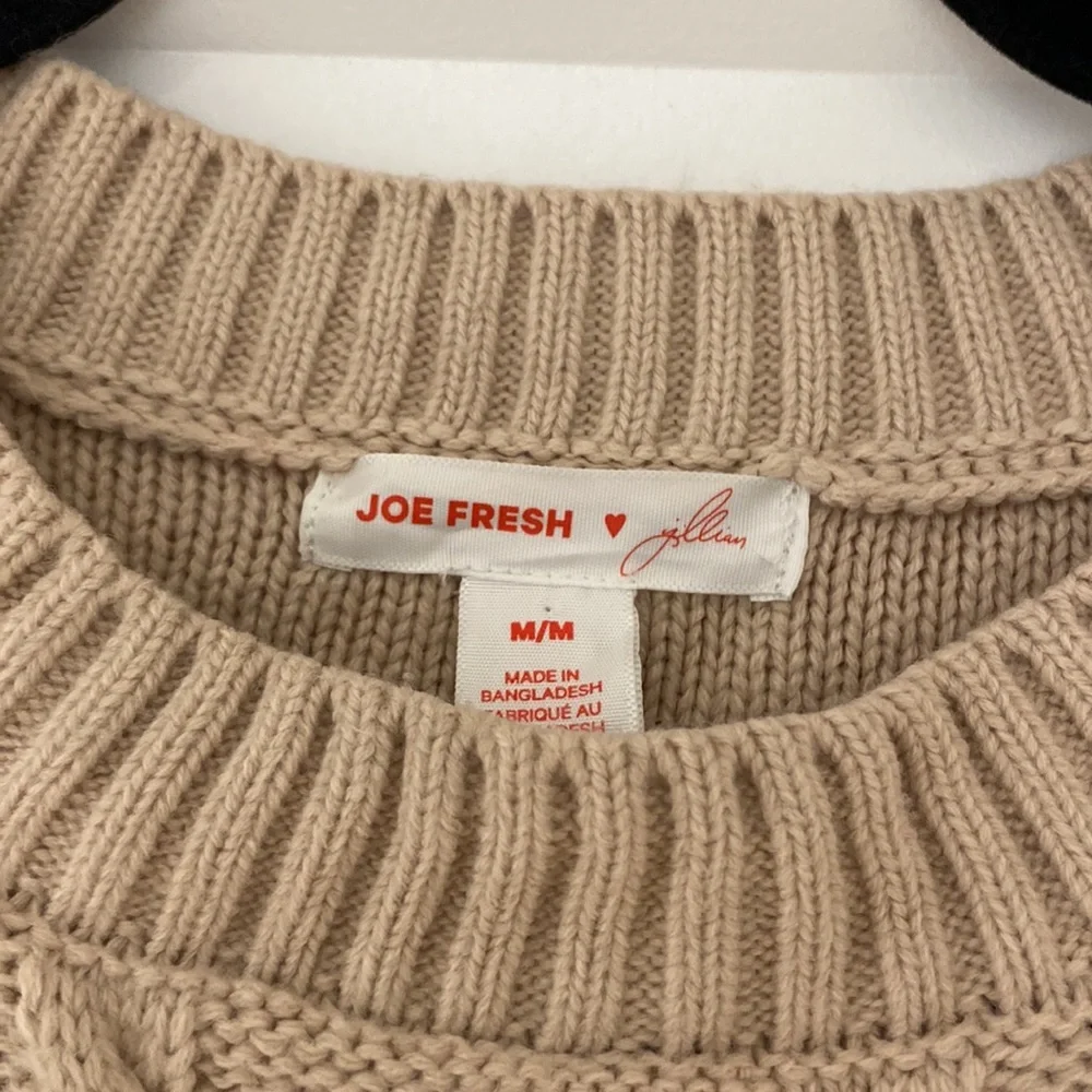 Joe Fresh x Jillian Harris Pink Cable Knit Sweater - Picture 5 of 10